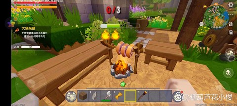 迷你世界怎么制作火把